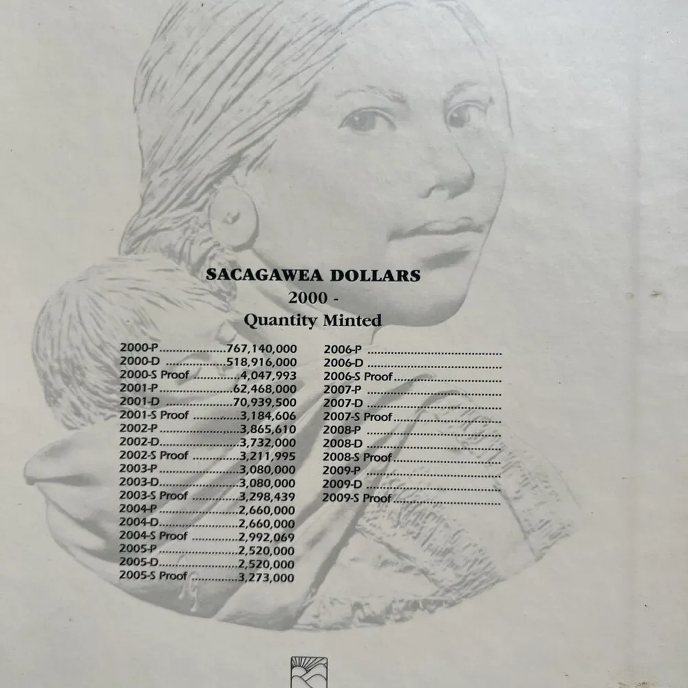 2000- Sacagawea Dollar Folder Littleton Coin Company Archival Quality